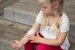 Fillette crème eczéma