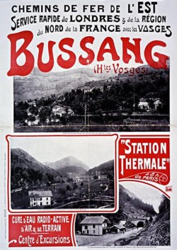 Affiche eau de Bussang de 1909, Louis Geisler (illustrateur).