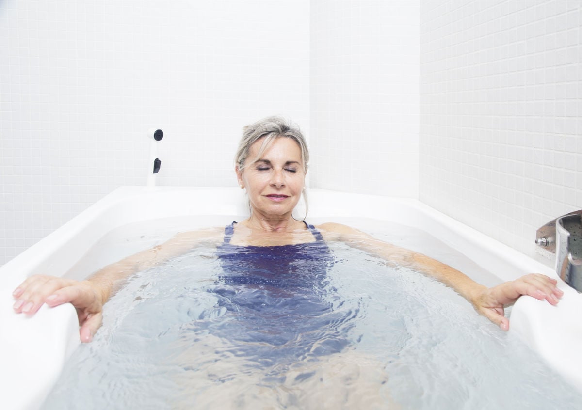 curiste dans bain individuel Thermes Amélie-les-Bains c CORENTIN MOSSIERE
