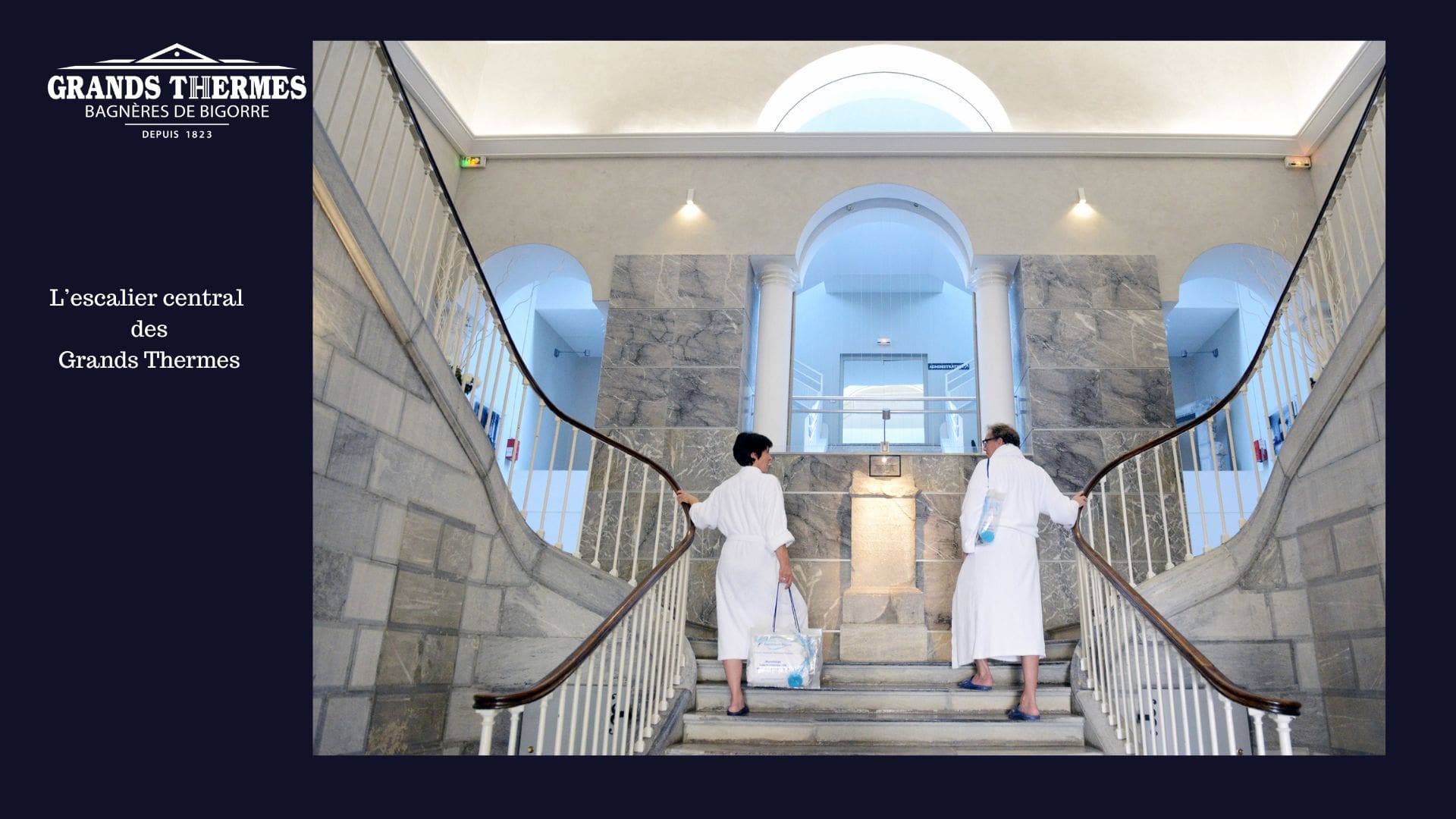 grand escalier grands thermes bagneres de bigorre