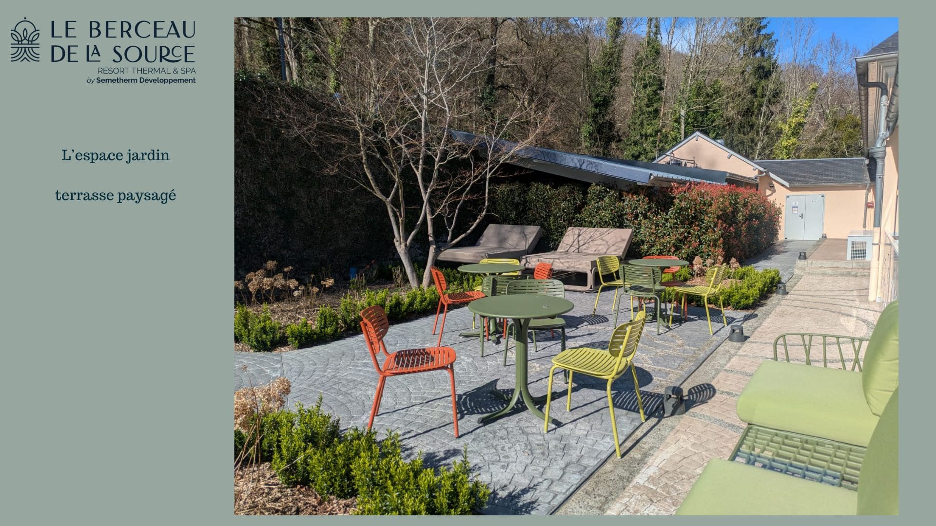 resort thermal berceau de la source espace jardin bagneres de bigorre