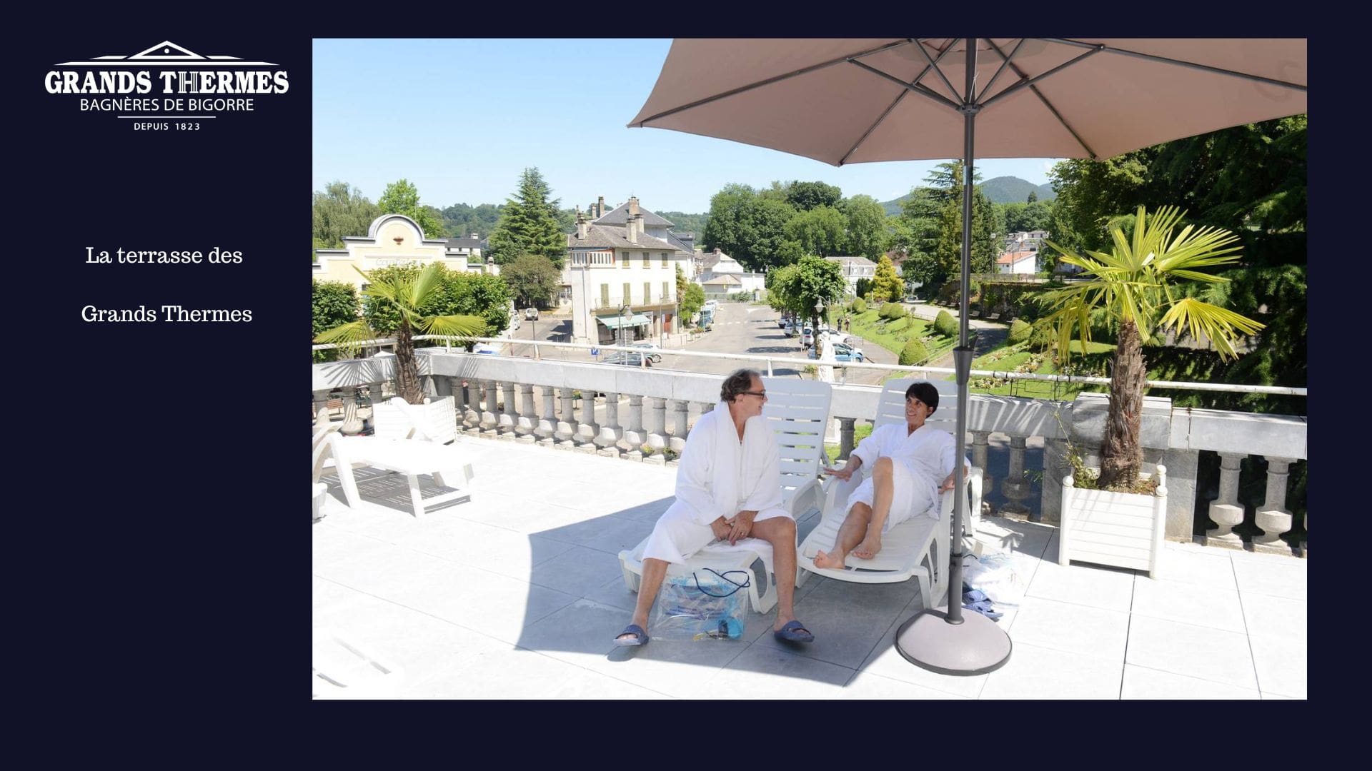 terrasse des grands thermes bagneres de bigorre
