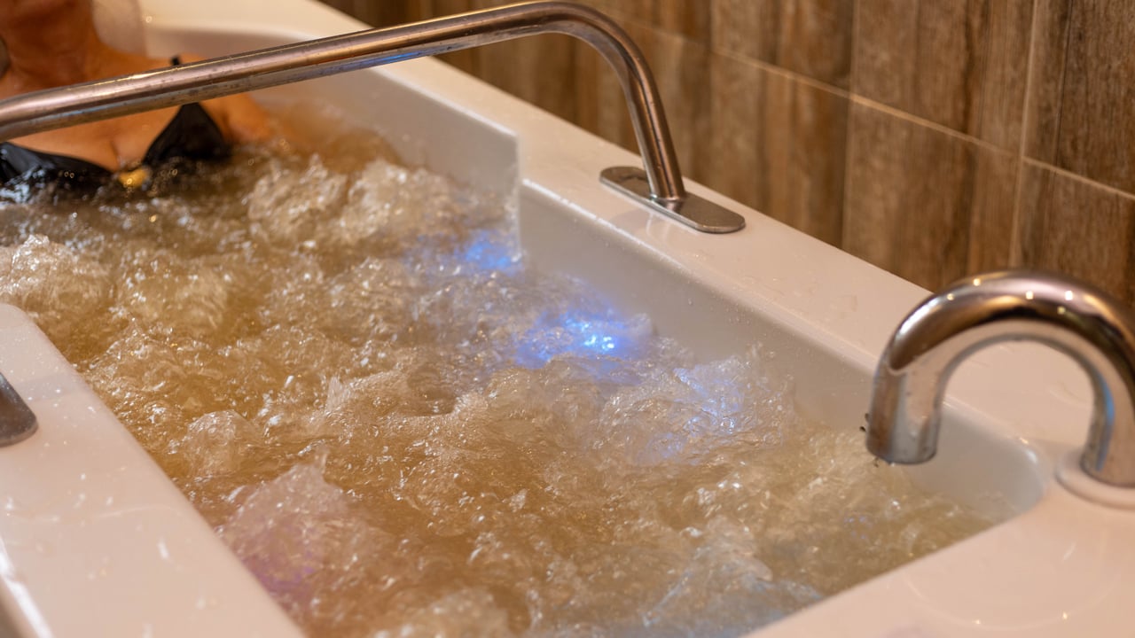 Curiste en soin aux thermes de Salies-de-Bearn