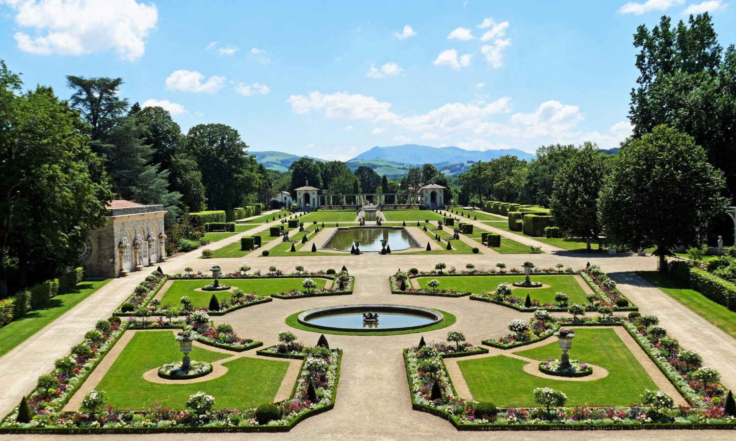 Cure thermale Cambo-les-Bains - Les jardins à la française de la Villa Arnaga