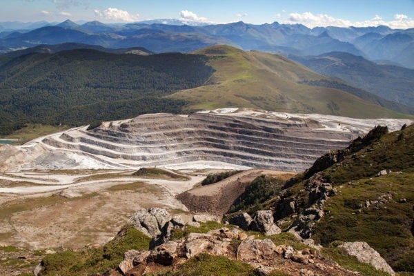 la carrière de talc de Trimouns