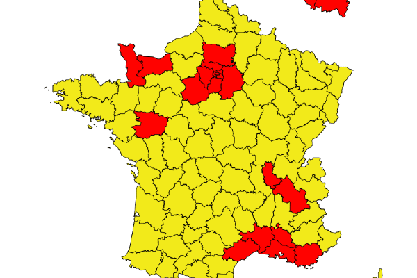 Carte des Pollens France 2022