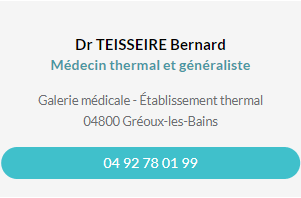 Fiche contact du Dr TEISSEIRE Bernard