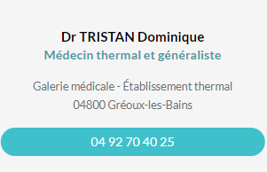 Fiche contact du Dr TRISTAN Dominique