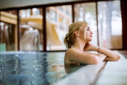 détente dans un spa thermal