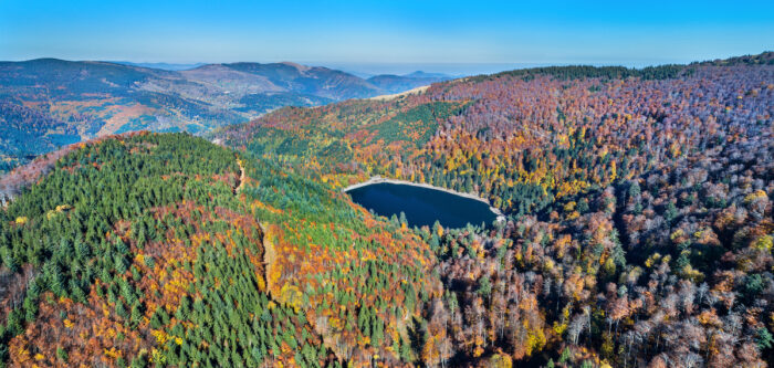 Lac du Ballon dans le parc national des Vosges