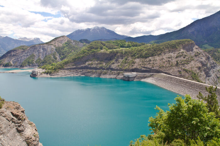 Le lac du barrage de Serre-Ponçon