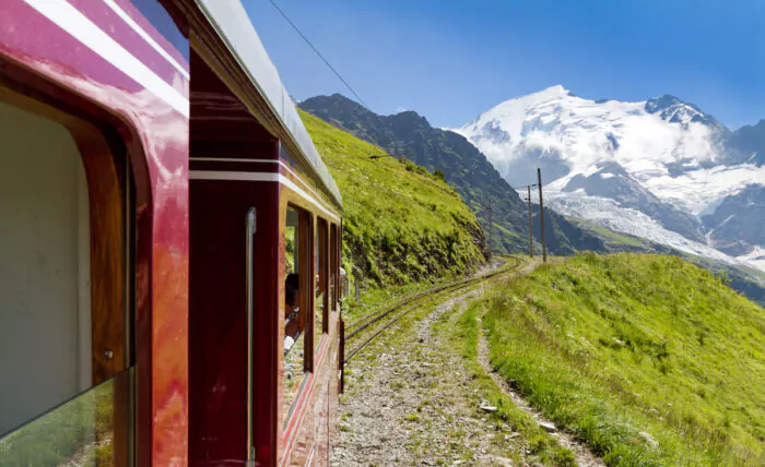 tramway du Mont-Blanc tournage de film