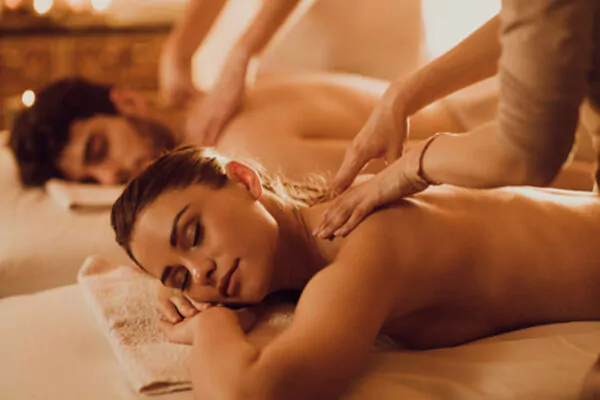 Massage en duo à l'institut des thermes de Casteljaloux