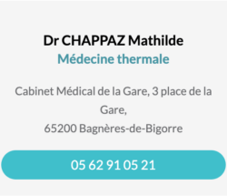 Fiche contact Dr CHAPPAZ Mathilde