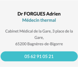 Fiche contact Dr FORGUES Adrien