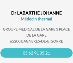 Fiche contact Dr LABARTHE Johanne