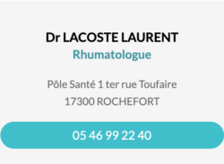 Fiche contact Dr Lacoste Laurent