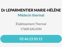 Fiche contact Dr LEPARMENTIER Marie-Hélène