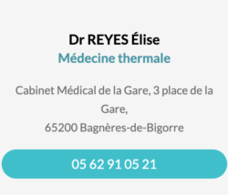 Fiche contact Dr REYES Elise