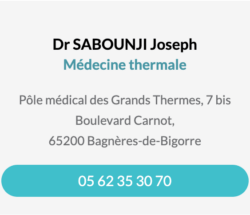 Fiche contact Dr SABOUNJI Joseph