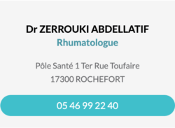 Fiche contact Dr Zrrouki Abdellatif