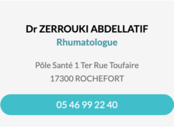 Fiche contact Dr Zrrouki Abdellatif