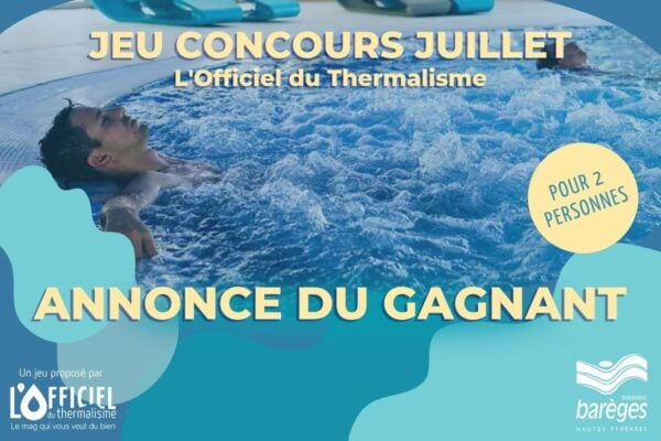 Visuel annonce du gagnant du jeu concours de juillet 2023
