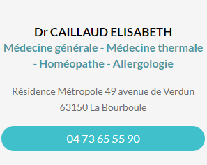 Fiche contact Dr CAILLAUD Elisabeth