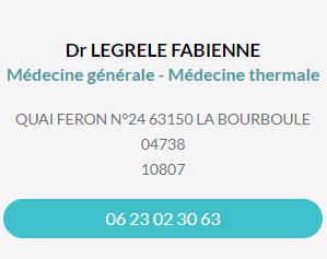 Fiche contact Dr LEGRELE Fabienne