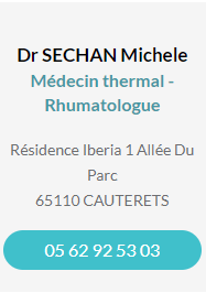 Fiche contact Dr SECHAN Michele