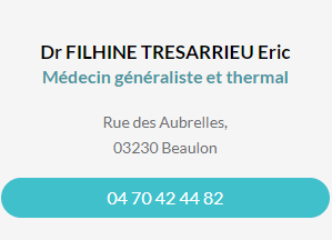 Fiche contact docteur Filhine Tresarrieu Eric