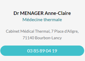 Fiche contact docteur menager Anne-Claire