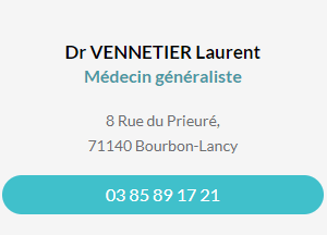 Fiche contact docteur Vennetier Laurent