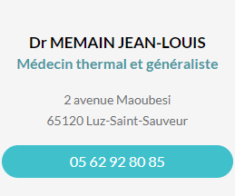 Fiche contact Dr MEMAIN Jean-Louis