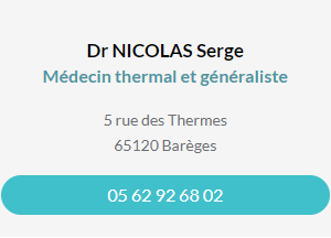 Fiche contact Dr NICOLAS Serge