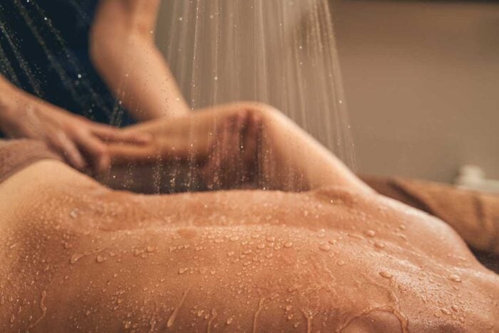 Soin thermal massage sous affusion