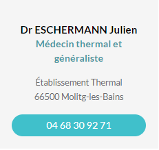 Fiche contact Dr ESCHERMANN Julien