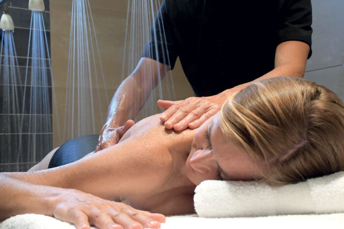 Curiste en soin aux thermes de Brides-les-Bains