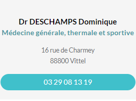 Fiche contact du Dr Deschamps Dominique