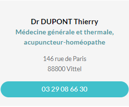 Fiche contact du Dr Dupont Thierry