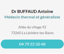 Fiche contact du Dr BUFFAUD Antoine