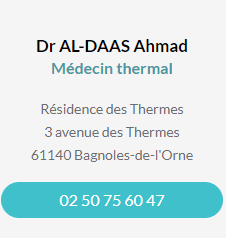 Fiche contact du Dr AL-DAAS Ahmad