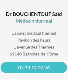 Fiche contact du Dr BOUCHENTOUF Saïd