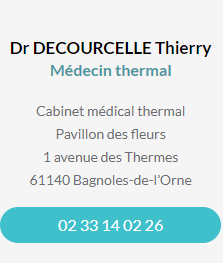 Fiche contact du Dr DECOURCELLE Thierry