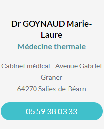Fiche contact du Dr GOYNAUD Marie-Laure