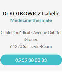 Fiche contact du Dr KOTKOWICZ Isabelle