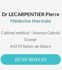 Fiche contact du Dr LECARPENTIER Pierre