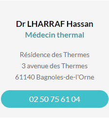 Fiche contact du Dr LHARRAF Hassan