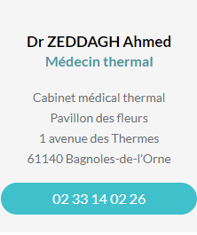 Fiche contact du Dr ZEDDAGH Ahmed