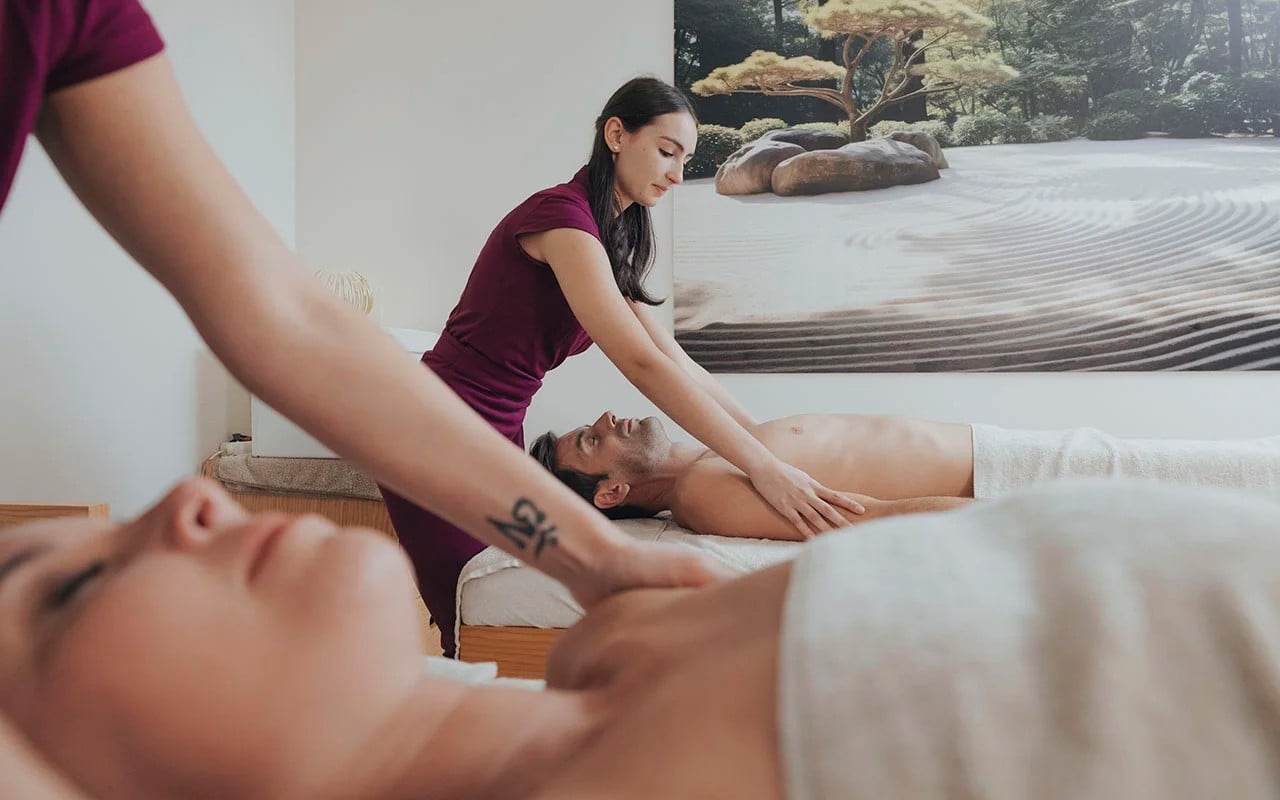 Photo SPA thermal Balaruc massage duo couple